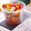 10pcs 500ml Disposable Container Plastic Clear Cup With Lid For Storage Sauce, Jelly, Yogurt, Mousse Cups & Bowls. 
