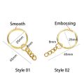 10-200Pcs/Lot 25mm Key Ring Key Chain Gold Color Rhodium Round Split Keychain Keyrings for DIY Jewelry Making Findings Accessories. 