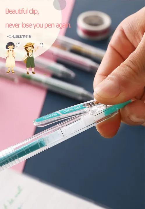 9%20PCS%20Colored%20Gel%20Pens%20Set%200.5%20mm%20Journaling%20Scrapbook%20Kawaii%20Ballpoint%20Pens%20Stationery%20Retractable%20Pen%20Office%20Accessories%20-%20Image%208