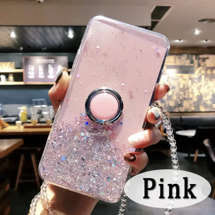 Casinglee%20for%20OPPO%20A54%20case%20Shiny%20Ring%20Glitter%20Soft%20Transparent%20Holder%20Stand%20Back%20cover%20with%20String%20for%20OPPO%20A54%20Phone%20cases%20cover%20Stars%20Moon%20Girls%20-%20Image%202