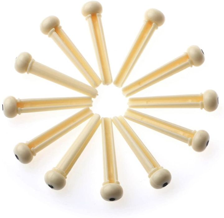 Acoustic%20Guitar%20ABS%20Plastic%20Bridge%20Pins,%20Ivory%20and%20Black%20With%20Black%20&%20White%20Dot%20Acoustic%20Electric%20Guitar%20String%20Pin%20Plastic%20String%20End%20Peg%20-%20Image%202