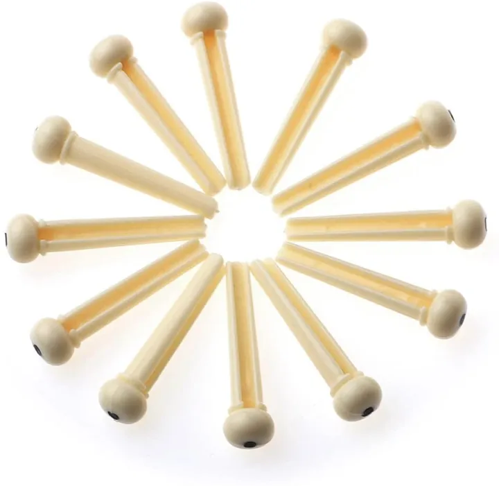 Acoustic%20Guitar%20ABS%20Plastic%20Bridge%20Pins,%20Ivory%20and%20Black%20With%20Black%20&%20White%20Dot%20Acoustic%20Electric%20Guitar%20String%20Pin%20Plastic%20String%20End%20Peg%20-%20Image%202