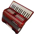 Baile Acordion 30keys 32 bass With Hard Case and Straps Full Set Accordion Instrument Beginner Accordion Professional Accordion Accordian Gifts For Adults Students 30 Piano Keys 32 Bass Button Accordion Instrument (Red). 