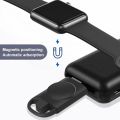 Apple Watch Charger Apple Watch 2 In 1 Magnetic Watch Wireless Charger for Apple Watch Series IWatch 8 7 6 5 SE 4 Fast Charging Dock Station Portable Type C USB. 