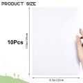 21cm Chzimade 10Pcs A4 Double-Sided Tape Self-adhesive Sheet Transparent Glue Clear Sticker Paper for Craft Cards Photo Album Making. 