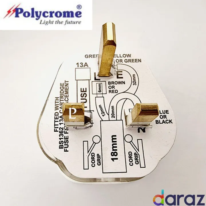 Plug%20Top%20-%2013A%20Fused%20-%20Square%20Pin%20-%20POLYCROME%20-%203%20Pin%20-%20Image%203