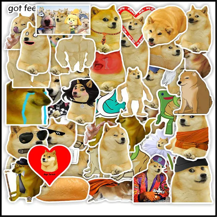 20/40pcs%20Dog%20Meme%20Stickers%20Shiba%20Inu%20Social%20Media%20Meme%20Stickers%20for%20Laptop%20Scrapbook%20Journal%20Kids%20Girls%20Boys%20Stickers%20-%20Image%202