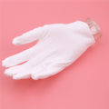 12 Pairs White Labor Insurance Cotton Cloth Thin Etiquette Inspection Gloves. 