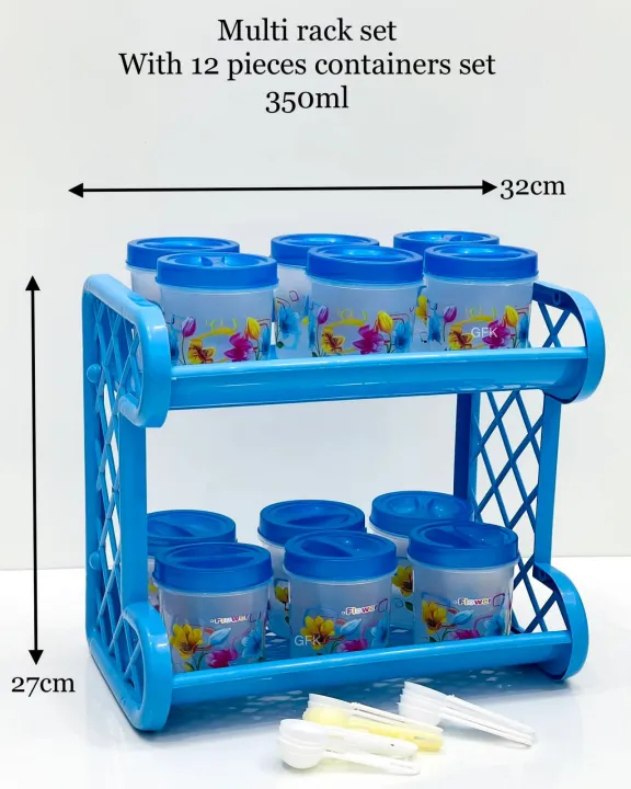 Spices%20Container%2012%20Pcs%20Flora%20Transparent%20Bottle%20Set%20with%202%20Layer%20Multi%20Rack%20Good%20Quality%20&%20Multi-Purpose%20Kitchen%20Organizer%20-%20Image%204