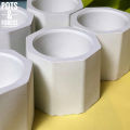 Concrete Pot Cactus & Succulent Cement Planter Unique Square and Round Design Garden Home Decor Gift Pot Indoor Plant Pot Flower Vase Cement Pots Planter for Indoor and Outdoor. 