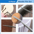 13Pcs Small File Kit Metal Diamond Needle File Kit File Tool Set for Precision Metal File Work Wooden Jewelry Model DIY. 