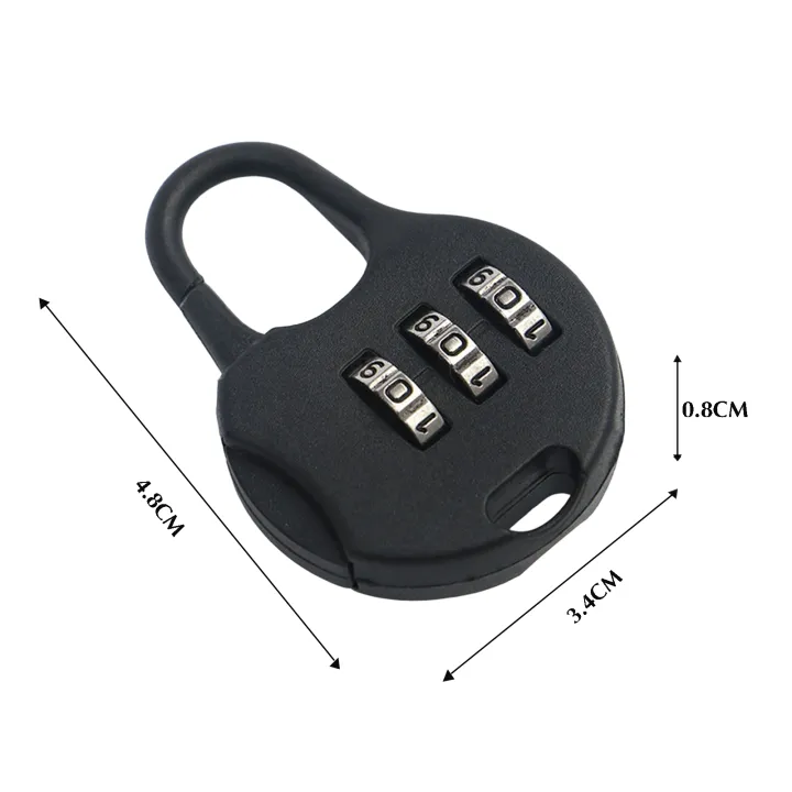 3-Digit%20Combination%20Lock%204.8cm%20Plastic%20Travel%20Luggage%20Lock%20Black%20-%20Image%204