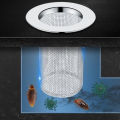 1/4Pcs Stainless Steel Floor Drain Filter Kitchen Bathroom Hair Garbage Anti-blocking Drain Outlet Strainer. 