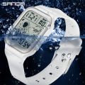【Tento】SANDA Luxury Fashion Men's Electronic Watches LED Digital Wristwatch 50M Waterproof Sports Casual Watch for Male Clock Relogios. 