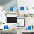 Digital Thermo-Hygrometer Ther-mo-meter Hygrometer Indoor Room Temperature Humidity Gauge Meter Alarm Clock LCD Display with Backlight for House Office Hotel. 