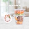 25pcs 250ml Disposable Container Plastic Clear Cup With Lid For Storage Sauce, Jelly, Yogurt, Mousse Cups & Bowls. 