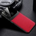 Sutuiying Case For Samsung Galaxy A21S Leather Mirror Original Tempered Glass Shockproof Phone Back Cover. 