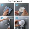 NEW Seamless Suction Cup Towel Rack. 
