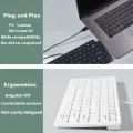 K-1000 Mini Office Keyboard: 78-Key Compact Wired USB Powered Keyboard for Home & Work (Black). 