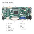 Yqwsyxl Control Board Monitor Kit for LP156WH1-TLA1 LP156WH1(TL)(A1) HDMI + DVI + VGA LCD LED screen Controller Board Driver. 