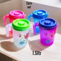 Flower Print Plastic Jug 1Pcs. 