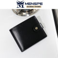 MENSPE RFID Block Short Wallet  Solid Color Retro Short Wallet Coin Bag Zipper Clutch Wallets Soft PU Wallet Multi-Card Position ID Credit Cards Holders Coin Bag Business Wallets. 