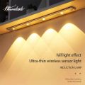 【Buy 1 Get Free Gift Warmtaste 60/80CM Led Motion Sensor Under Cabinet Light USB Rechargeable Magnetic Ultra Thin Kitchen Lamp 3-Color Dimming Cat Eye Light Strip for Room Wardrobe Wall. 