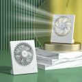 Electric Fan Desktop Mini Small Fan Large Wind USB Charging Quiet Student Dormitory Office Desktop Portable. 