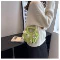 Summer Accessory Crochet Bags Artisanal Small Size Lightweight Handwoven Handbags Cotton Thread Designer Collection Ladies Bag for Beach Outing Women's Fashion Casual Style Accessory for Vacation. 