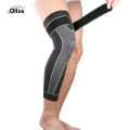 Leg Compression Sleeve with Compression Strap for Women Men Long Leg Sleeve for Running Basketball Football Cycling 1 Pair Medium. 