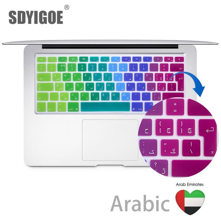 EU%20Arabic%20Ultra%20Thin%20Durable%20Keyboard%20Cover%20Skin%20Protective%20Sticker%20for%20MacBook%20Pro%2013%20Air%2015%20inch%20Color%20keyboard%20film%20EUversion%20-%20Image%207