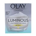 Olay Luminous Light Perfecting Face Cream with SPF15 PA++ | Fights Dark Spots, Dullness and Provides Radiant Glow| Normal, Oily, Dry, Combination Skin | Paraben and Sulphate Free | 50g FROM INDIA (SAM). 