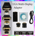 USB TO VGA / HDMI /DVI / 3 in1 USB 2.0 UGA to DVI VGA HDMI-compatible Multi Display Monitor Converter Connector Graphic Adapter 4 Windows & Mac Book PC HDTV. 