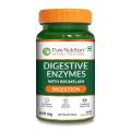 Pure Nutrition Digestive Enzymes (Amylase, Lipase, Protease, Cellulase, Lactase) with Bromelain| Better Bioavailability | Supports Digestion & Better Absorption of Food Nutrients - 60 Veg Capsules(FROM INDIA)NUSS. 
