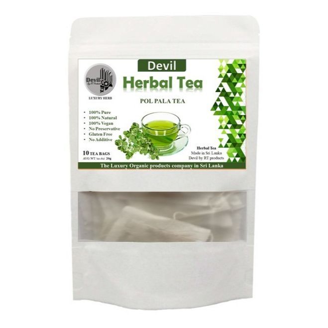 Organic Pol Pala Herbal Tea (10 Tea Bags) | Sri Lankan Detox & Wellness ...