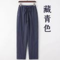 〓Highest Level〓COD〓 Men's Casual Pants Summer Thin Cotton Linen Loose Straight Pants Chinese Style Elastic Waist Cool Long Pants 〓COD〓. 