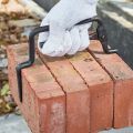 Brick Clamp Brick Moving Clamp Adjustable Brick Clamp Steel Brick Lifting Clip Labor Saving For Construction Workers S M L. 