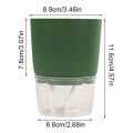 1Pc Plant Pot Self Watering Clear Plastic Flowerpot Double-Layer Water Storage Automatic Water Absorption Potted Flowerpot. 