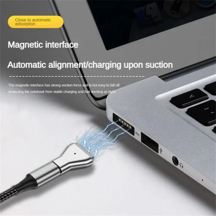 Believesinkinte%20PD%20Type%20C%20Magnetic%20Charging%20Adapter%20For%20Apple%20Magsafe%202%20MacBook%20Pro%20Air%20Charger%20Plug%20Converter%20USB%20C%20Fast%20Charging%20Adapter%20-%20Image%202