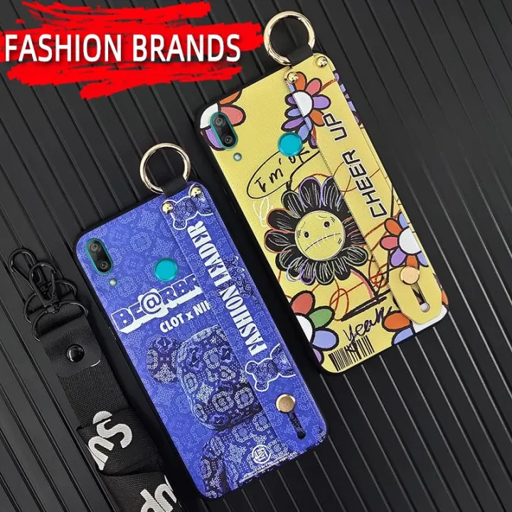 Lanyard%20Wrist%20Strap%20Phone%20Case%20For%20Huawei%20Y7%202019/Y7%20Prime%202019%20protective%20Wristband%20Durable%20Kickstand%20Waterproof%20ring%20-%20Image%202
