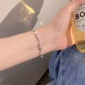 1 Pc Simple Creative Design Ladies Women Trendy Chain Jewellery Accessories Pendant Bracelets Girls Korean INS Hollow   Fashion Love Charm Bracelet. 