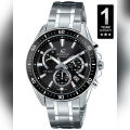 Casio Edifice Men's Black Metal Watch. 