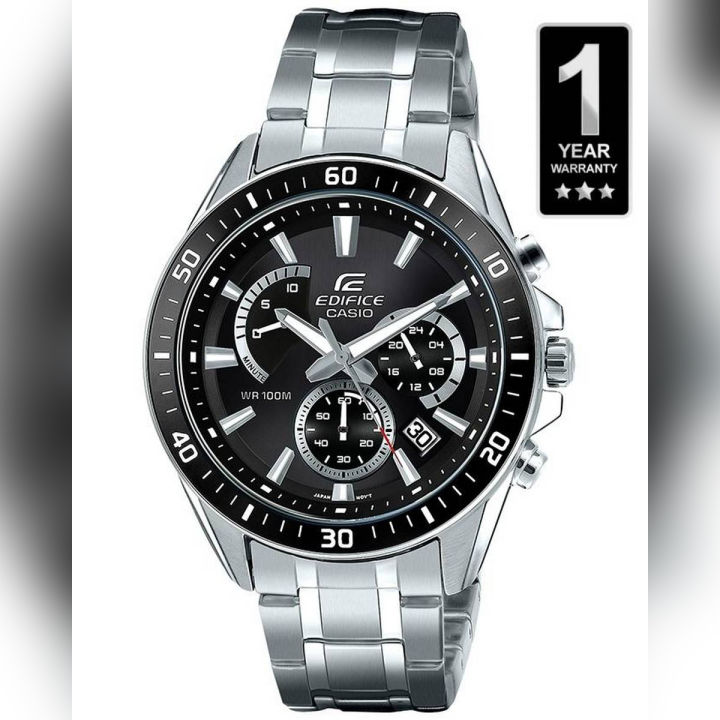 Casio Edifice Men's Black Metal Watch