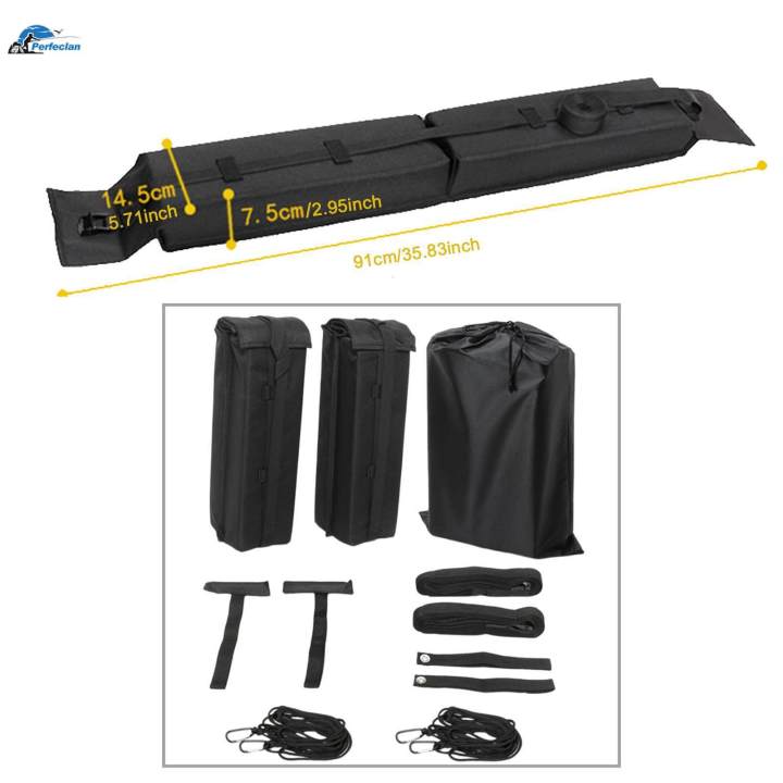 Generic Kayak Roof Rack Pads Mats Adjustable Straps Luggage Carrier ...