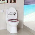 【WEJA】Cute Penguin Tet Lid Sticker Decoration Mark Bathroom Cover Commode WC Decorative DIY S-adhesive Vinyl Art Decal Wall. 
