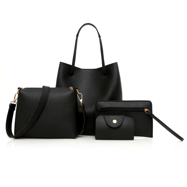 4Pcs/set%20Top-Handle%20Bags%20Wallets%20Purse%20Set%20Composite%20Bags%20Handbag%20PU%20Leather%20Solid%20Color%20Shoulder%20Bag%20Faux%20Leather%20-%20Image%209
