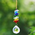 Rainbow Glass Crystal Garland Strands Chakra Beads Prisms Suncatcher Chandelier Crystal Ball Replacement Car Pendant Hanging. 