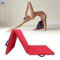 Three Fold Folding Exercise Mat Foldable Yoga Gym Men Women with Carrying Handle for. 