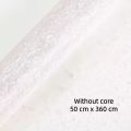 RHS Online 50cm x 360cm Snow Point Gauze Mesh Bouquet Wrapping Paper Craft Journaling Decor Packaging Paper DIY Wedding Party Florists Wrap Flowers. 