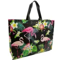 【ALLGOOD】1pc Reusable Shopping Bag Large Eco Friendly Flamingo Women's Tote Bag Waterproof Portable Handbag. 